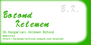 botond kelemen business card